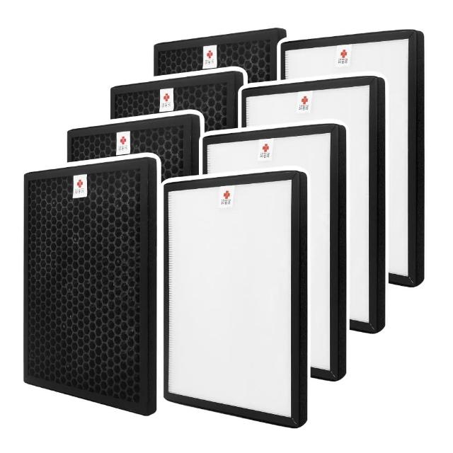 【蟎著媽】高階型濾網4套優惠組(適用 Honeywell HPA710 HPA710WTW HPA-710WTW)