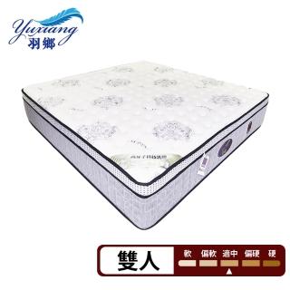 【羽鄉】德國進口AGRO好眠紓壓透氣防抗菌高彈力彈簧床墊（內含5CM環保乳膠薄墊）(5尺雙人彈簧床墊)