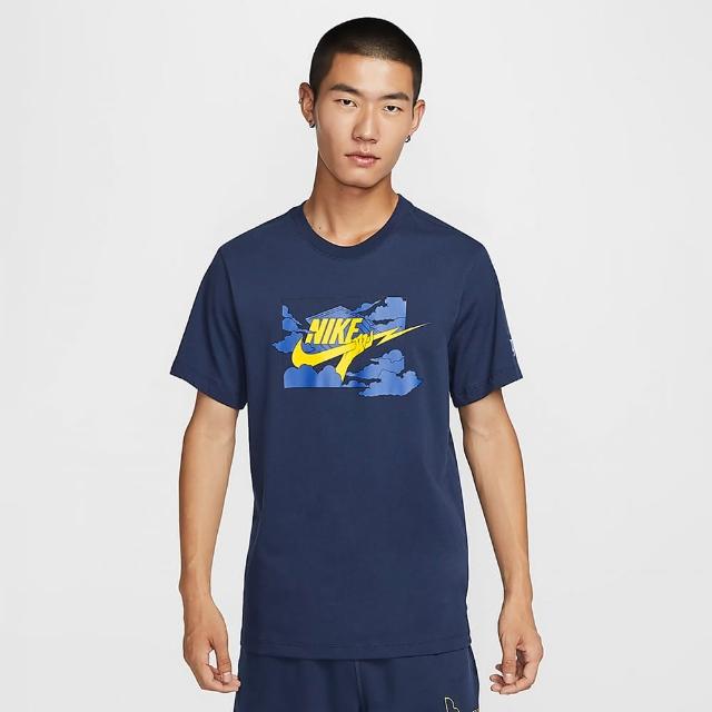 【NIKE 耐吉】上衣 男款 短袖上衣 運動 AS M NSW TEE HBR SSNL CLUB 藍 FZ5420-410