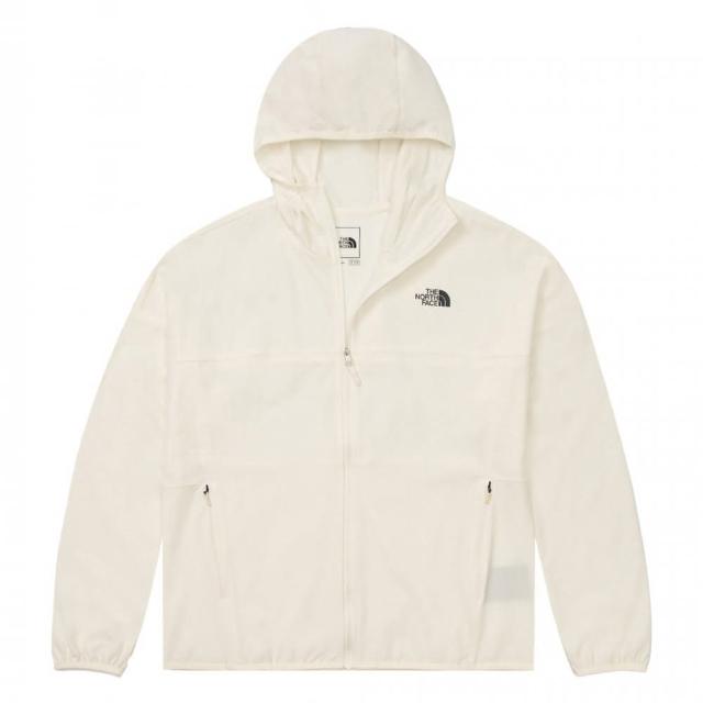 【The North Face】北臉 外套 女款 運動連帽外套 防潑水 防曬 防風  白 NF0A7WCP4HP