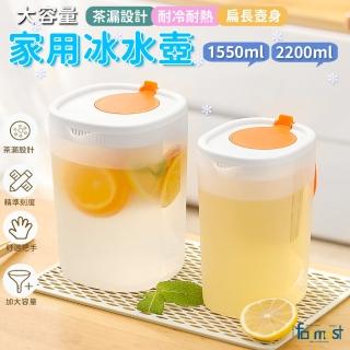 【Future goal居家生活館】家用大容量冷水壺耐高溫涼水杯2200ml(泡茶壺耐熱防摔紮壺開水瓶)