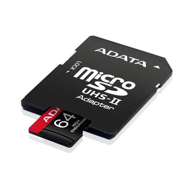 【ADATA 威剛】High Endurance  microSDXC UHS-I U3 A2 V30  64G高耐用記憶卡(附轉卡)