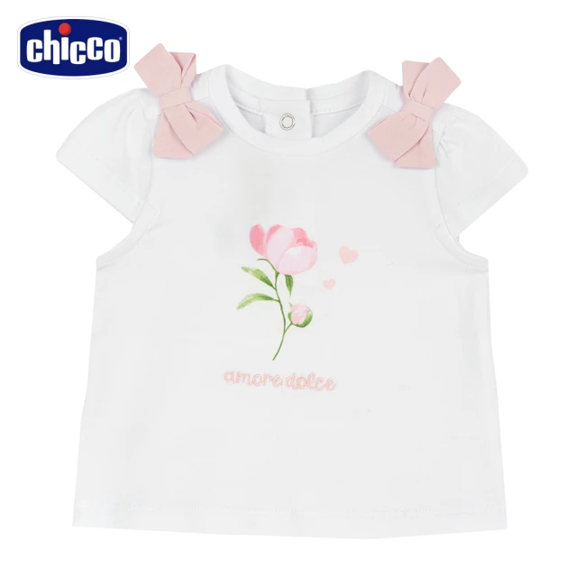 Chicco 24SS-陽光櫻桃-細直條荷葉短褲優惠推薦