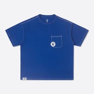 【CONVERSE】SKETCH PACK TEE 運動服 短袖上衣 T恤 男上衣 藍色(10027256-A02)