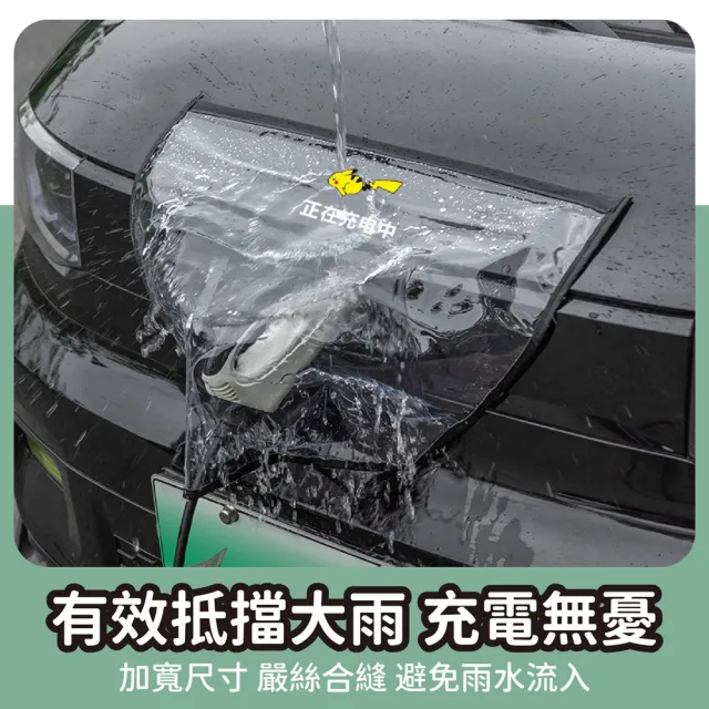 【kurumapop】電動汽車充電口防雨罩(戶外充電孔保護套/磁吸充電防水罩/充電槍防雨套)