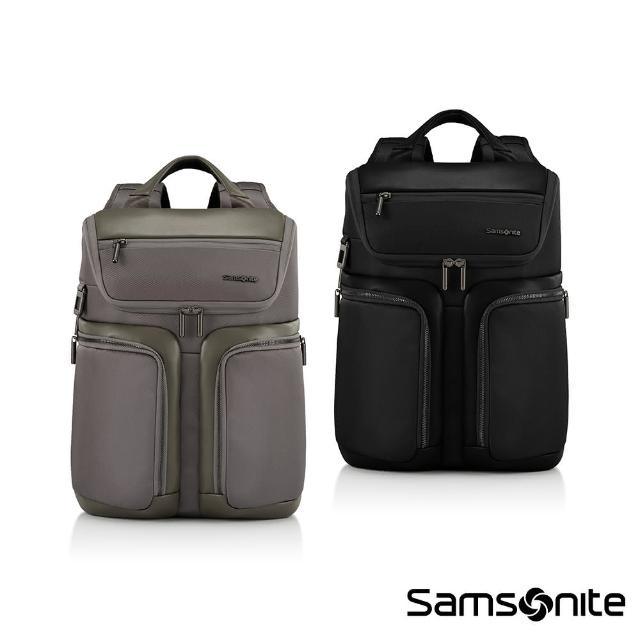 【Samsonite 新秀麗】HOLBORN 商務休閒多口袋筆電後背包15.6吋(多色可選)