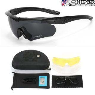 【ansniper】SP511軍特規SAS全天候抗UV藍光HD軍規偏光高畫質戰術眼鏡11件組(運動/偏光/太陽眼鏡)