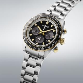 【SEIKO 精工】PROSPEX SPEEDTIMER 熊貓三眼太陽能計時錶-41.4mm 父親節 (V192-0AH0G SSC941P1)
