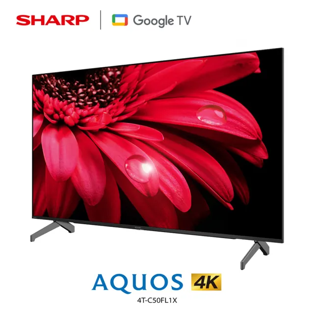 【SHARP 夏普】50型 AQUOS LED 4K Google TV聯網顯示器(4T-C50FL1X)