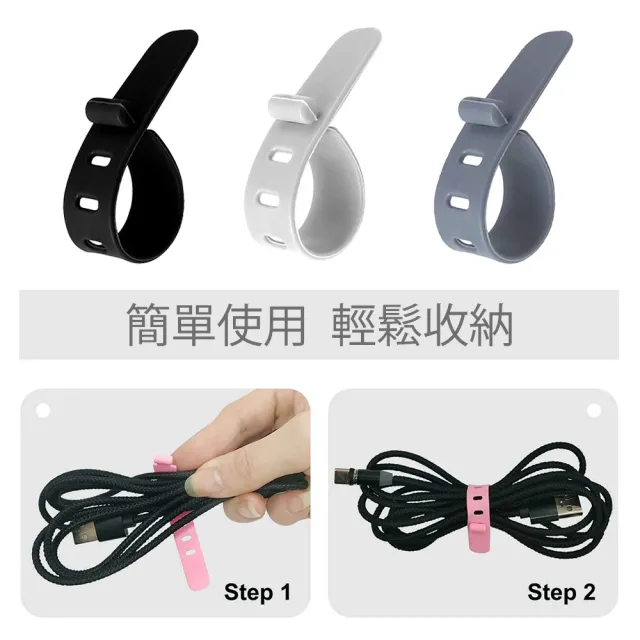 【理線神器】多功能束帶 整線器 收線器 數據線收納帶 充電線收納 3C收納 食品束帶(3入超值組)