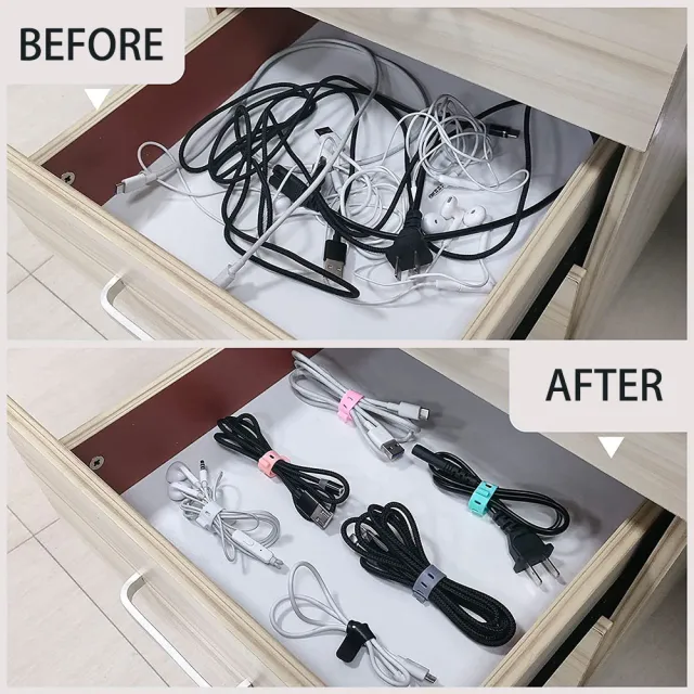 【理線神器】多功能束帶 整線器 收線器 數據線收納帶 充電線收納 3C收納 食品束帶(3入超值組)
