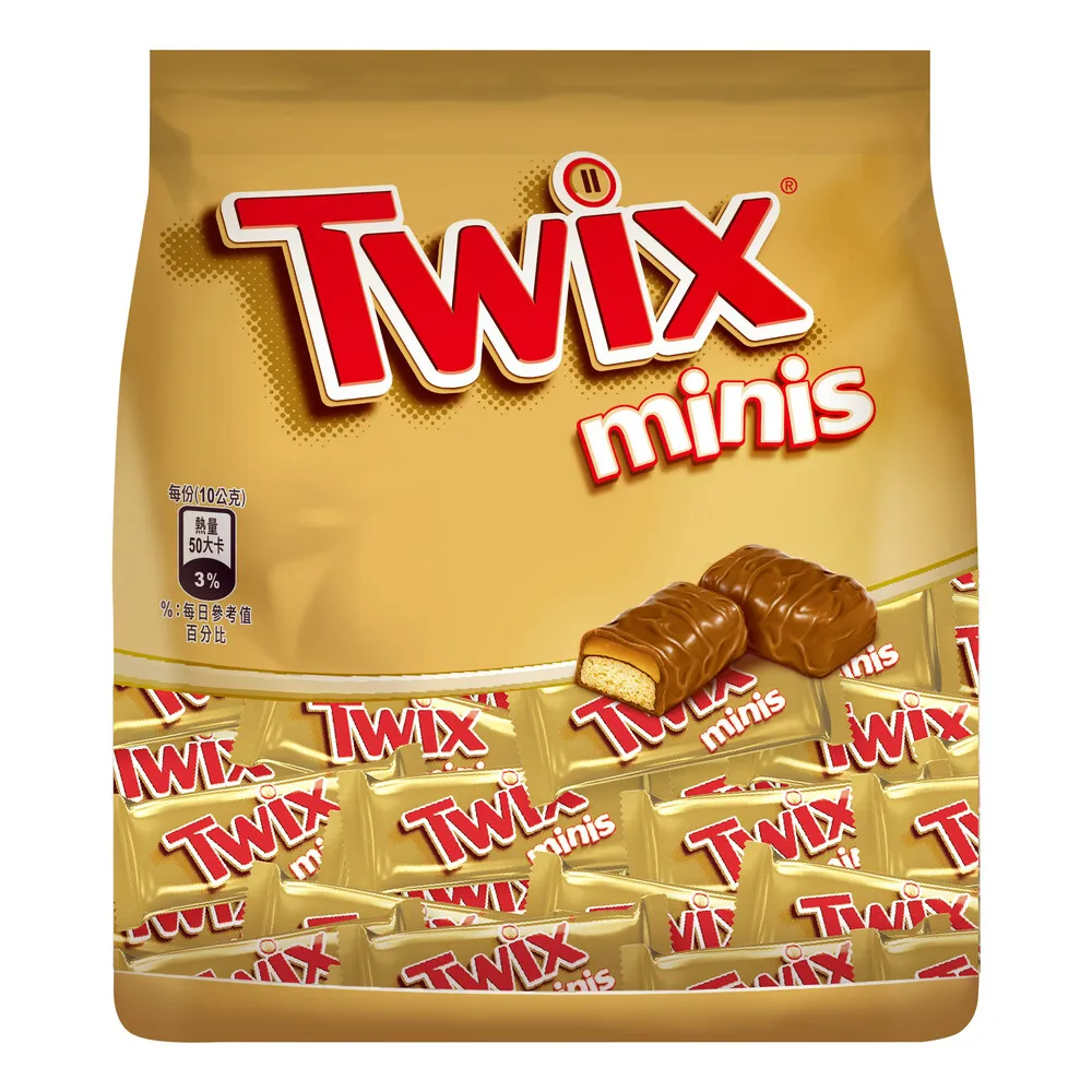 即期品【Twix 特趣】迷你焦糖夾心巧克力 樂享包 1180g 零食/點心