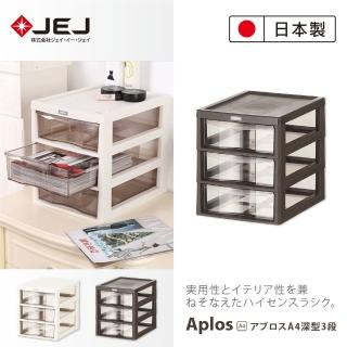 【JEJ ASTAGE】APLOS A4系列 桌上型檔案小物收納櫃/深3抽