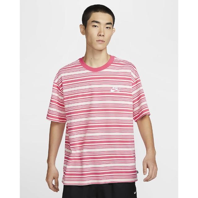 【NIKE 耐吉】短袖上衣  運動 休閒  男 女 AS U NK SB TEE M90 STRIPE SP24 冰番石榴色(FQ3712838)