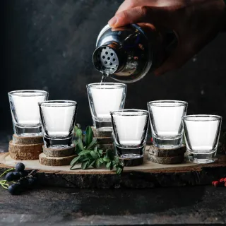 【Premier】厚底烈酒杯6入 25ml  / 調酒杯 雞尾酒杯 shot杯 母親節禮物