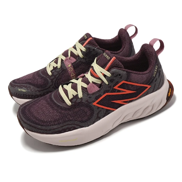 NEW BALANCE 越野跑鞋 Fresh Foam X Hierro V8 D 女鞋 寬楦 紅 橘 抓地 運動鞋 NB(WTHIERP8-D)