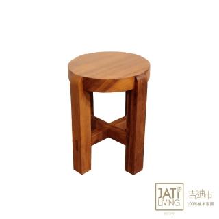 【吉迪市柚木傢俱】原木造型小圓椅/矮凳 SN015(板凳 椅凳 椅子 原木 日式 和風 童趣)