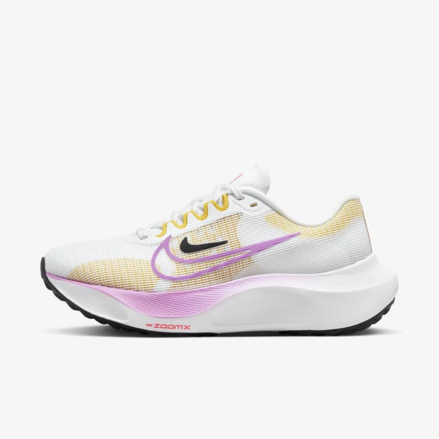 NIKE 耐吉 Wmns Zoom Fly 5 女 慢跑鞋 運動 路跑 輕量 緩震 支撐 白紫黃(DM8974-100)