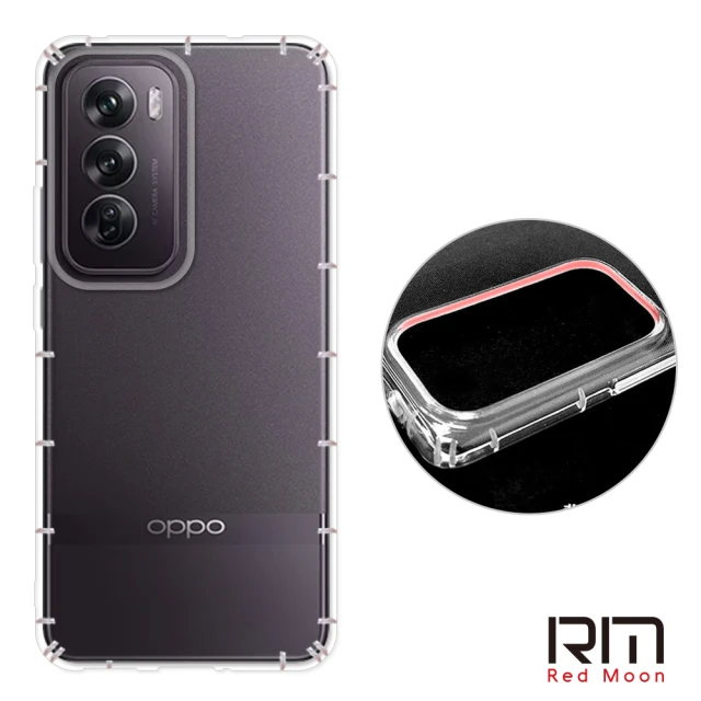 RedMoon OPPO Reno12 / Reno12 Pro 5G 防摔透明TPU手機軟殼 鏡頭孔增高版