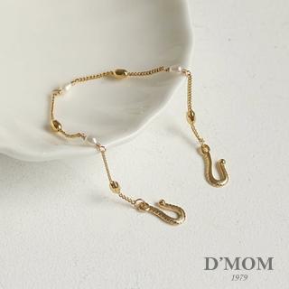 【DMOM】設計感百搭時尚復古天然珍珠拼接手鏈