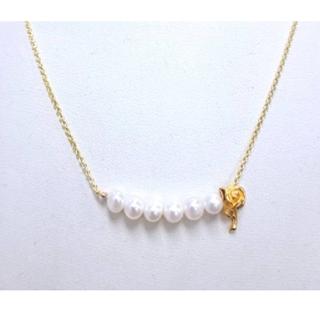 【金虹珠寶】優雅微笑天然珍珠黃金項鍊
