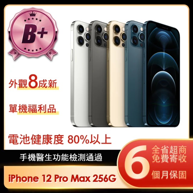 Apple B+級福利品 iPhone 12 Pro Max 256G 6.7吋(贈保護殼)