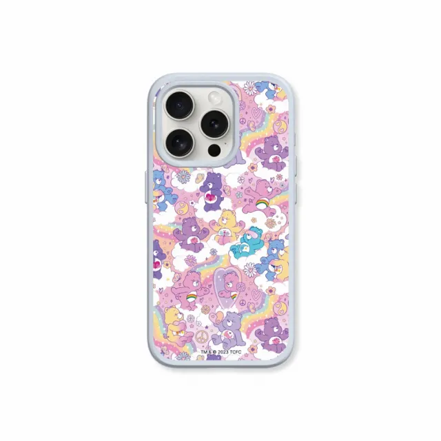 【RHINOSHIELD 犀牛盾】iPhone 15系列 SolidSuit背蓋手機殼/Care Bears-粉紫樂園(Care Bears)