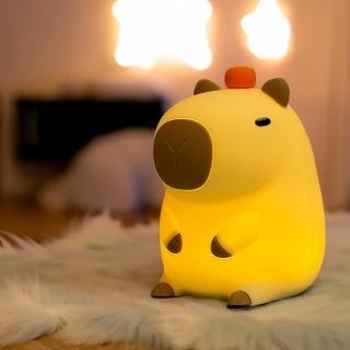 拍拍燈 水豚君卡皮巴拉(小夜燈、床頭燈、USB燈)
