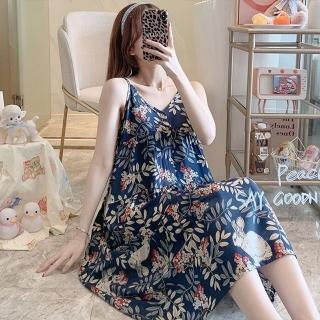 【K.W.】現貨花漾美型細肩洋裝(共1色)