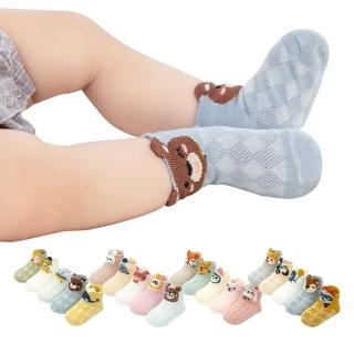 【JoyNa】5入-嬰兒襪 春夏薄棉童襪 襪子(造型透氣孔設計)