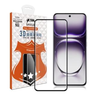 【VXTRA】OPPO Reno12 全膠貼合 3D滿版疏水疏油9H鋼化頂級玻璃膜-黑