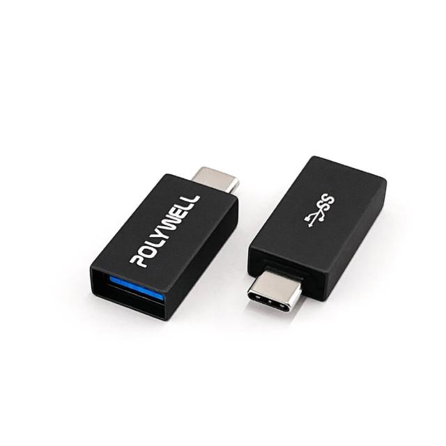 【POLYWELL】USB3.1 Gen2 Type-C公 To Type-A母 轉接器