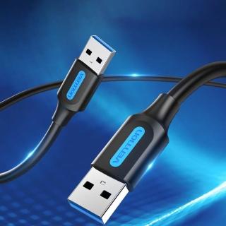 【VENTION 威迅】CON 系列 USB 3.0 A公 對 A公 數據線 1M