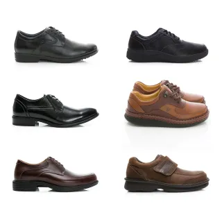 【LA NEW】真皮休閒鞋 紳士鞋 生活防水/氣墊吸震減壓(男/多款)