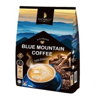 【富家仔】極品白咖啡 三合一 減糖28%藍山風味 450g(夏冬皆宜特香濃高階拿鐵咖啡)