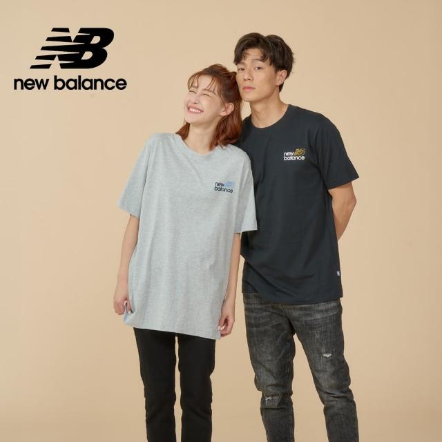 【NEW BALANCE】NB 圓領短袖上衣_男性/女性_灰色/黑色_MT43901AG_MT43901BK(美版 版型偏大 網路獨家款)