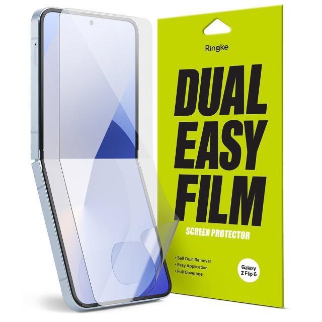 【Ringke】三星 Galaxy Z Flip 6 Dual Easy Film 滿版螢幕保護貼 2入(Rearth 保貼)