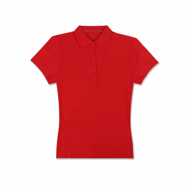 【Tommy Hilfiger】女生素面POLO衫(多色可選)