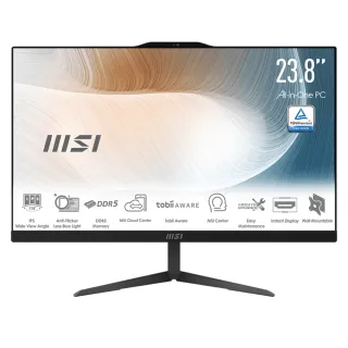 【MSI 微星】24型液晶電腦(Intel Core 5 120U/8G/1T SSD/W11/Modern AM242 1M-1060TW)