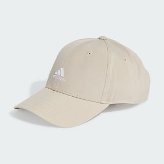 【adidas 愛迪達】Small Logo Cap 棒球帽 刺繡徽標 輕便 可調式 經典款 沙色(IY8785)