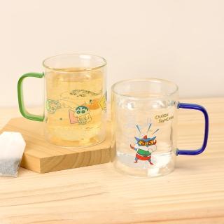 【Norns】蠟筆小新耐熱玻璃杯(雙層玻璃杯 杯子 水杯)