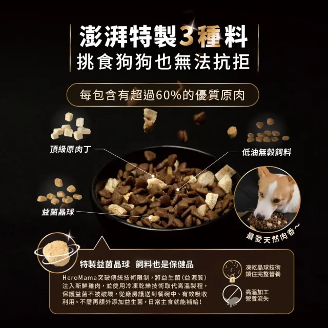 【HeroMama】犬用益生菌凍乾晶球糧450g(犬用主食糧/狗飼料)