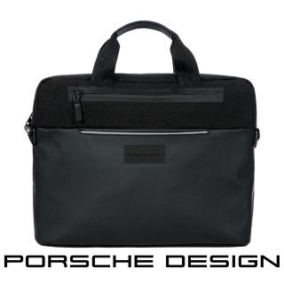 【Porsche Design 保時捷】限量3折 德國頂級旅行公事包肩背包 全新專櫃展示品(黑色 OCL1505)