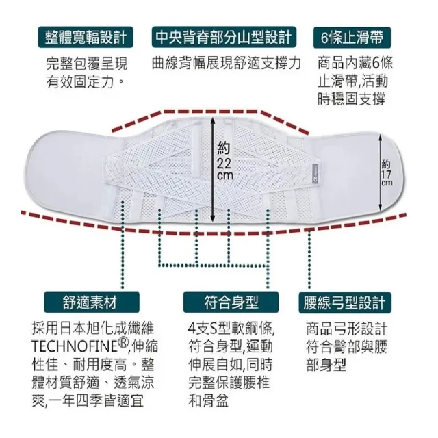 【海夫健康生活館】百力軀幹裝具 未滅菌 ALPHAX 腰椎固定帶 護腰帶 日本製