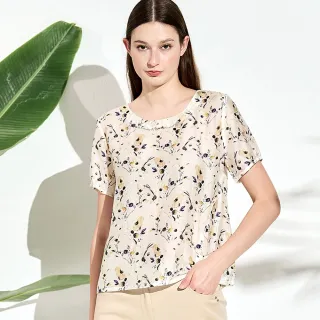 【TOWN’WEAR 棠葳】天絲棉鑽飾涼感上衣(中大尺碼/女上衣/女上著/短袖/印花/氣質/棉質/輕薄/透膚)