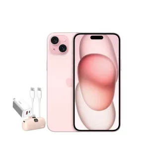【Apple】粉色限定優惠iPhone 15(256G/6.1吋)(33W閃充+口袋行電組)
