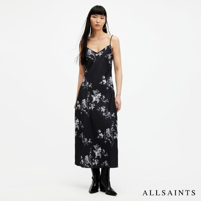 【ALLSAINTS】BRYONY IONA 花卉印花中長版洋裝 W321DA(常規版型)