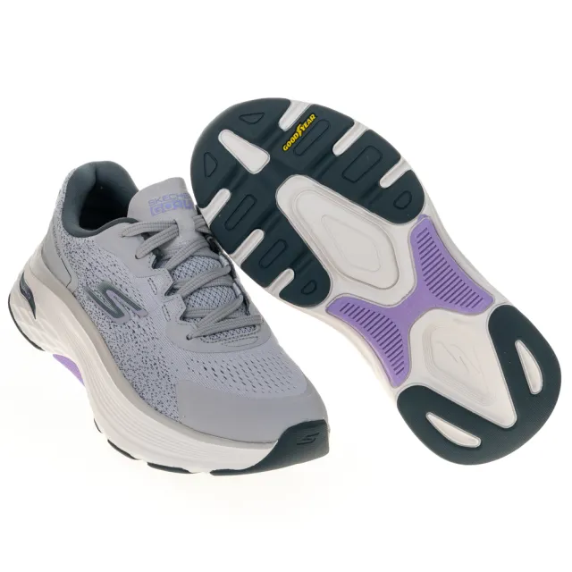 【SKECHERS】女鞋 慢跑系列 GO RUN MAX CUSHIONING ARCH FIT 寬楦款(128927WGRY)