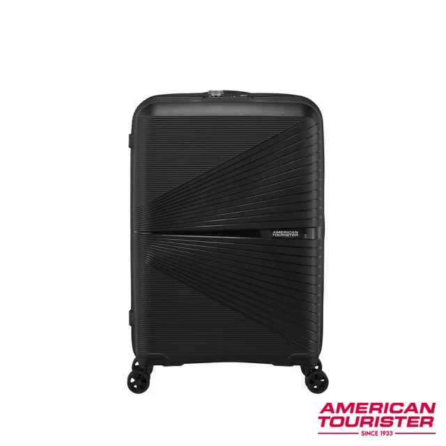 【AMERICAN TOURISTER 美國旅行者】24吋AIRCONIC超輕量PP耐衝擊防潑水拉鍊行李箱(多色可選)