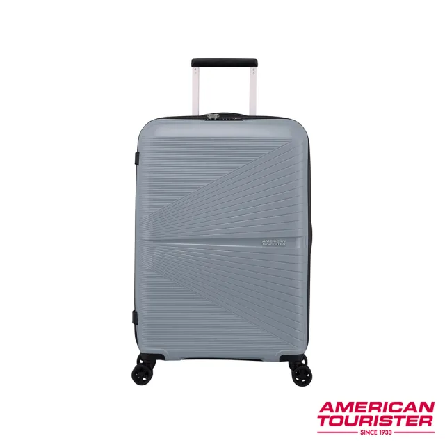 【AMERICAN TOURISTER 美國旅行者】24吋AIRCONIC超輕量PP耐衝擊防潑水拉鍊行李箱(多色可選)